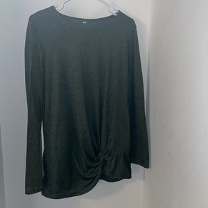 Green knot long sleeve